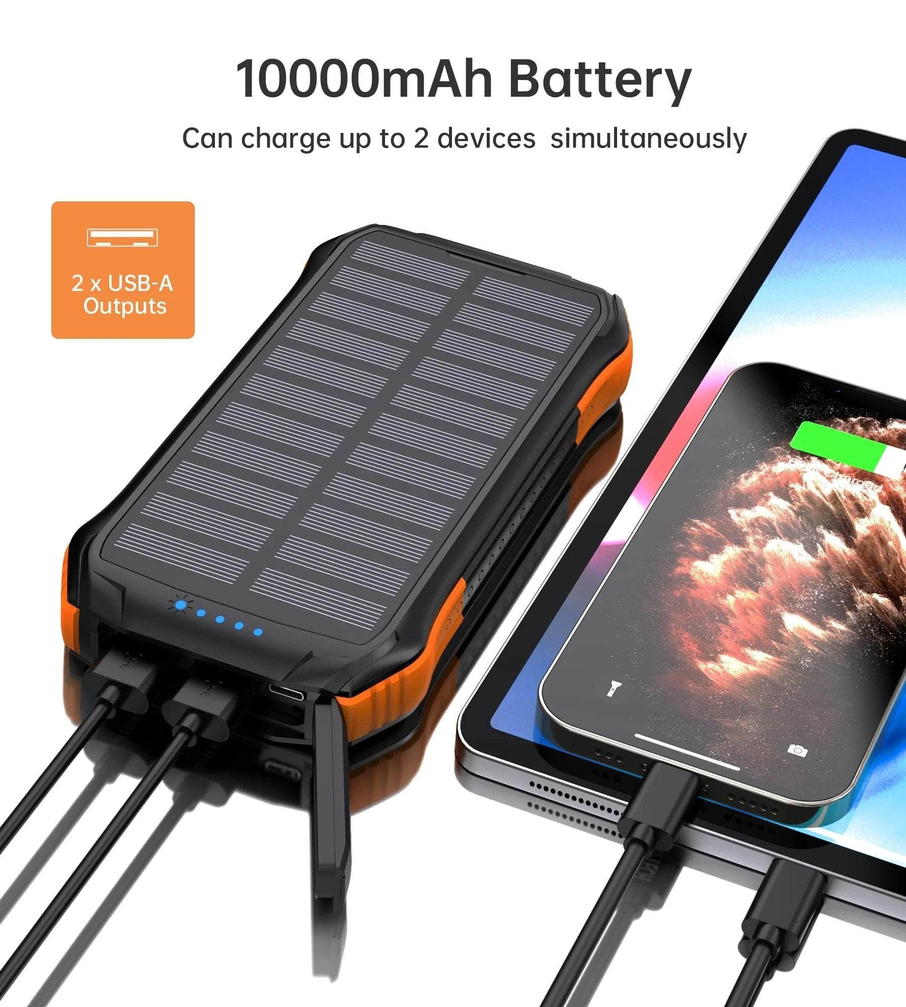 B659 10000Mah Solar Power Bank