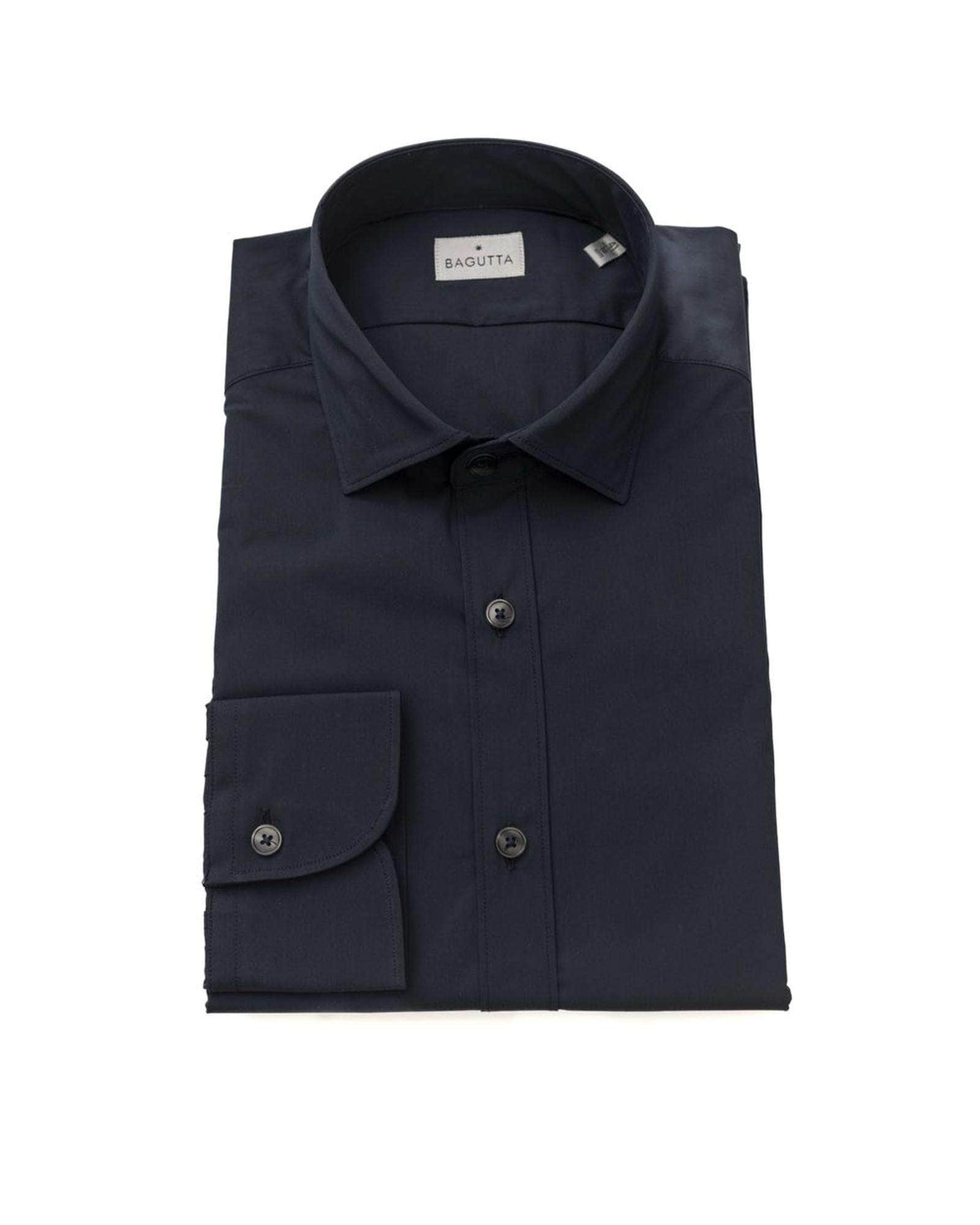 Bagutta Blue/Black/Light Blue Men's Cotton Shirt