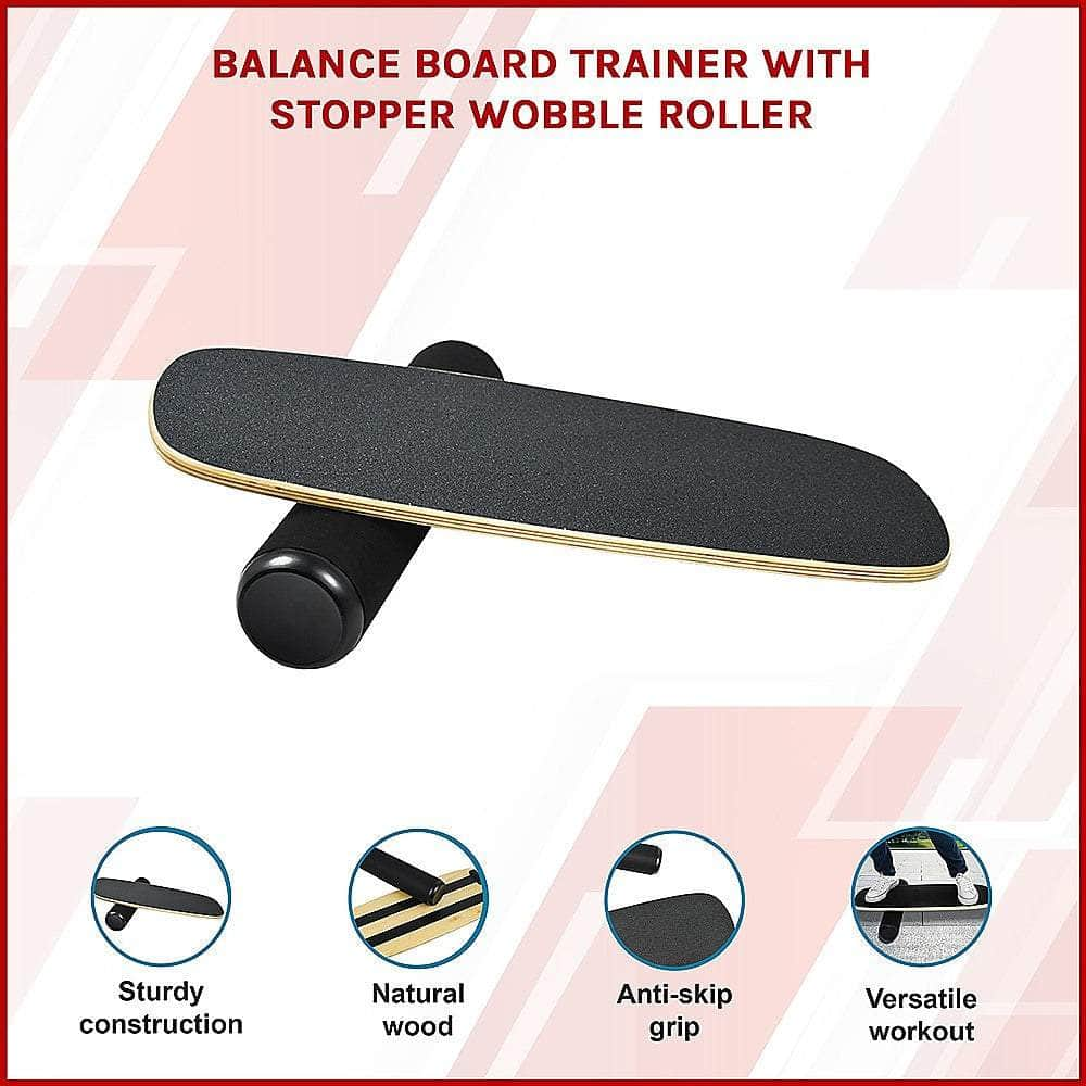 Balance Trainer Wobble Board with Stopper