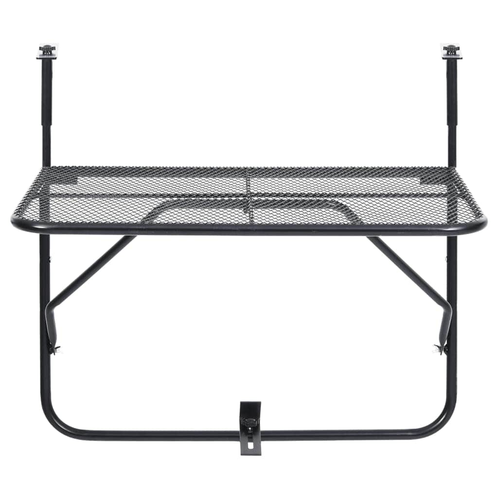 Balcony Table Black Steel