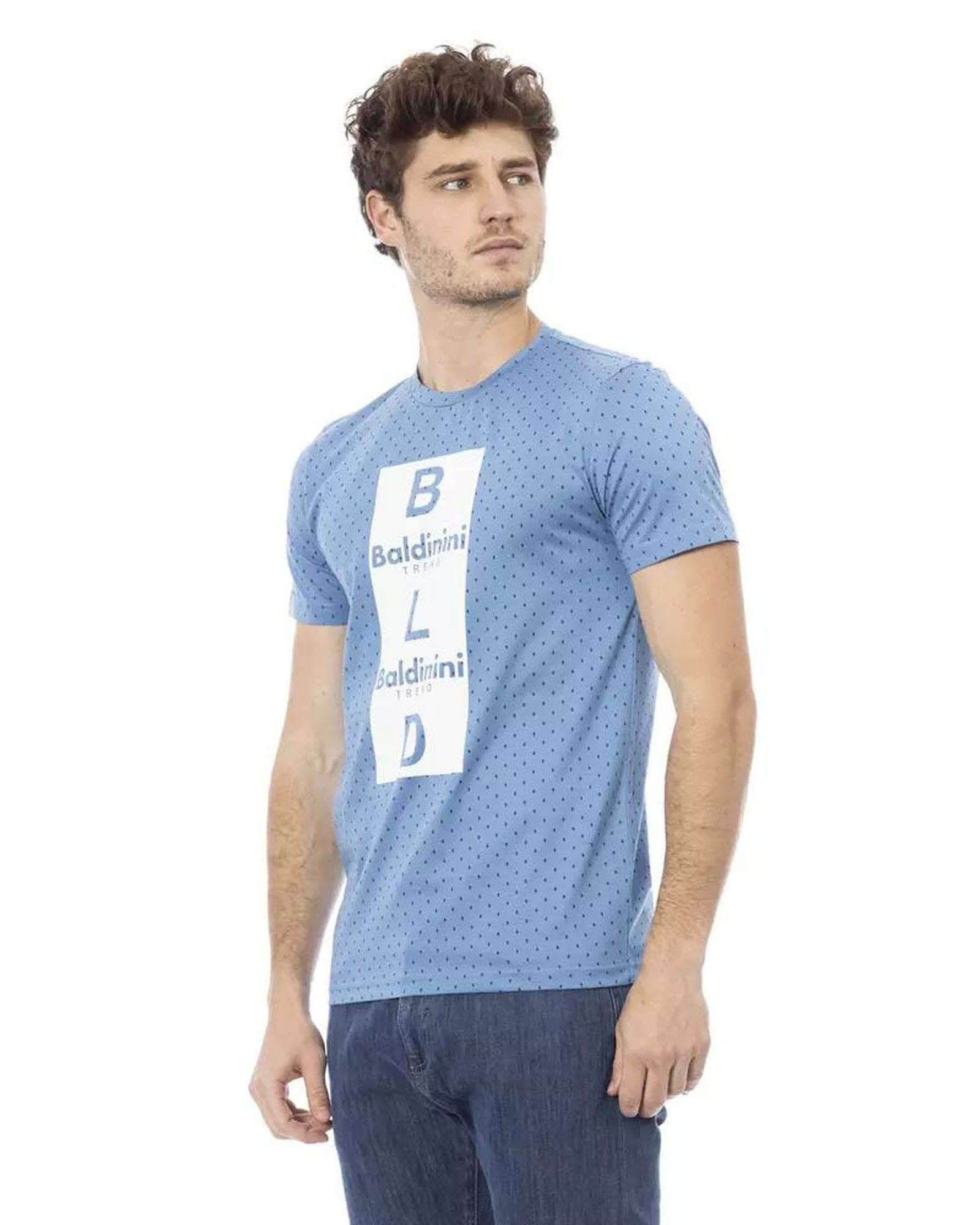 Baldinini Trend Men's Light Blue Cotton T-Shirt