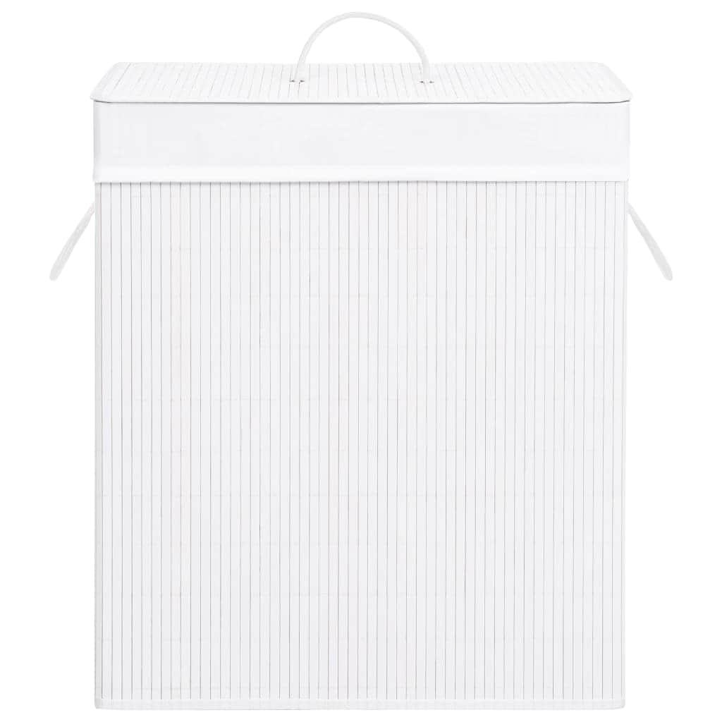 Bamboo Laundry Basket White