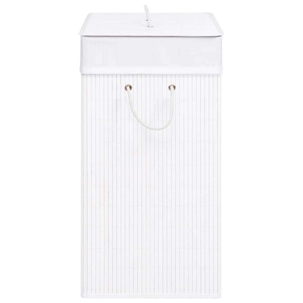 Bamboo Laundry Basket White