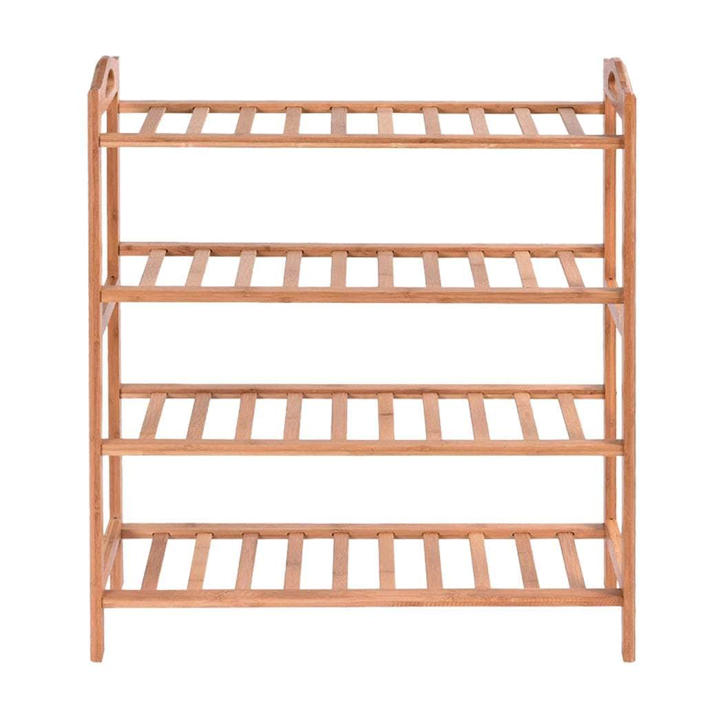 Bamboo Shoe Rack Storage - Wooden