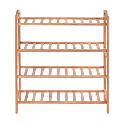 Bamboo Shoe Rack Storage - Wooden