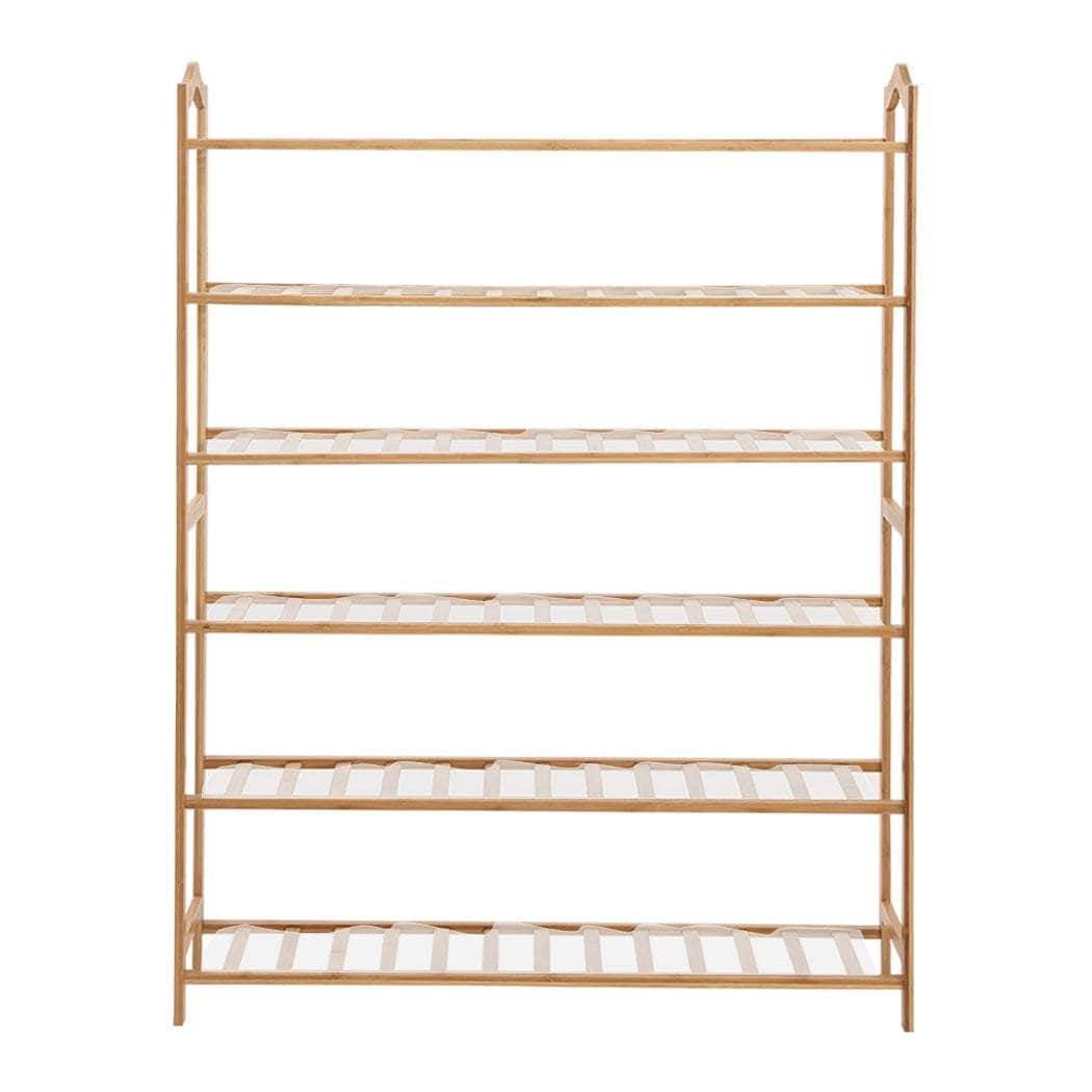 Bamboo Shoe Rack Storage Wooden 70cm