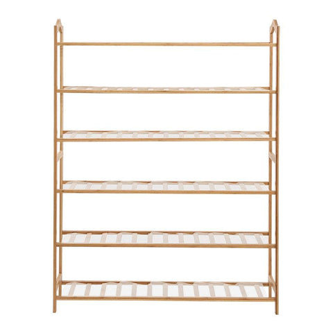 Bamboo Shoe Rack Storage Wooden 70cm