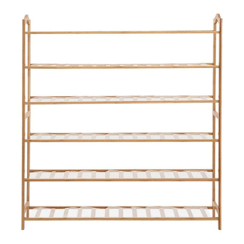 Bamboo Shoe Rack Storage Wooden 90cm