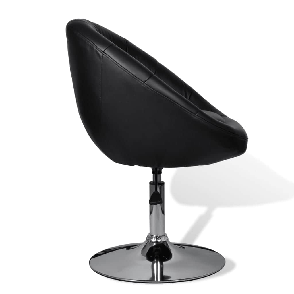 Bar Chair Black Leather