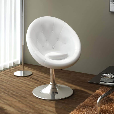 Bar Chair White Leather