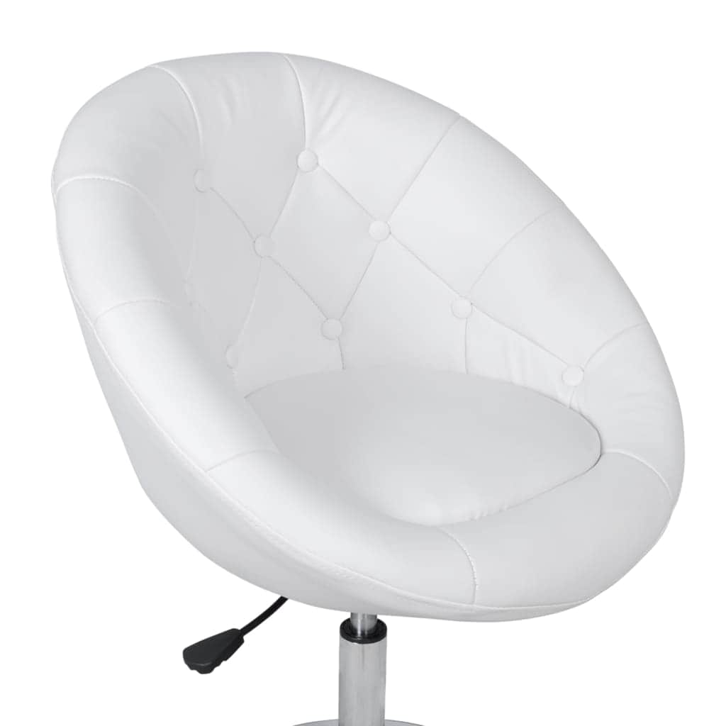 Bar Chair White Leather