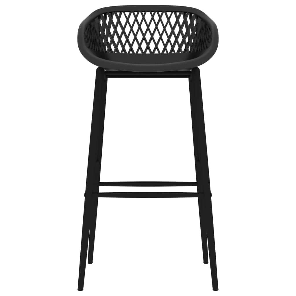 Bar Chairs 4 pcs Black