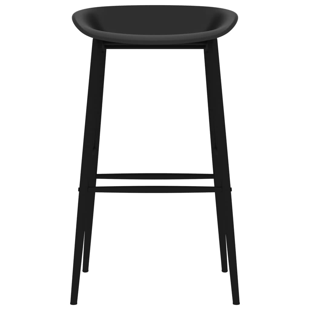 Bar Chairs 4 pcs Black