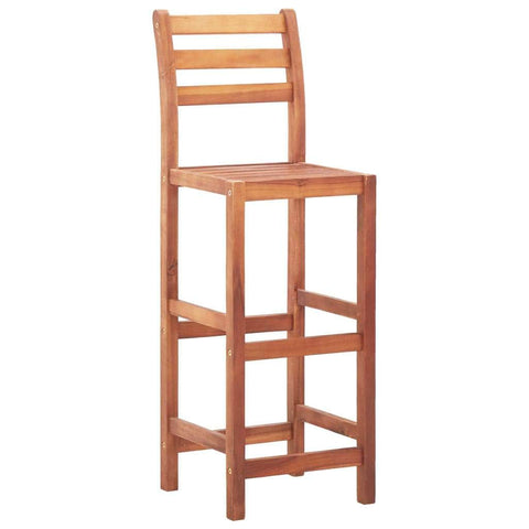 Bar Chairs 4 pcs Solid Acacia Wood