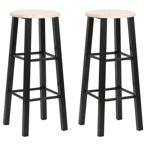 Bar Stools 2 pcs Black