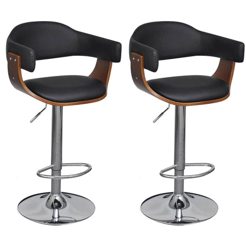 Bar Stools 2 pcs Leather