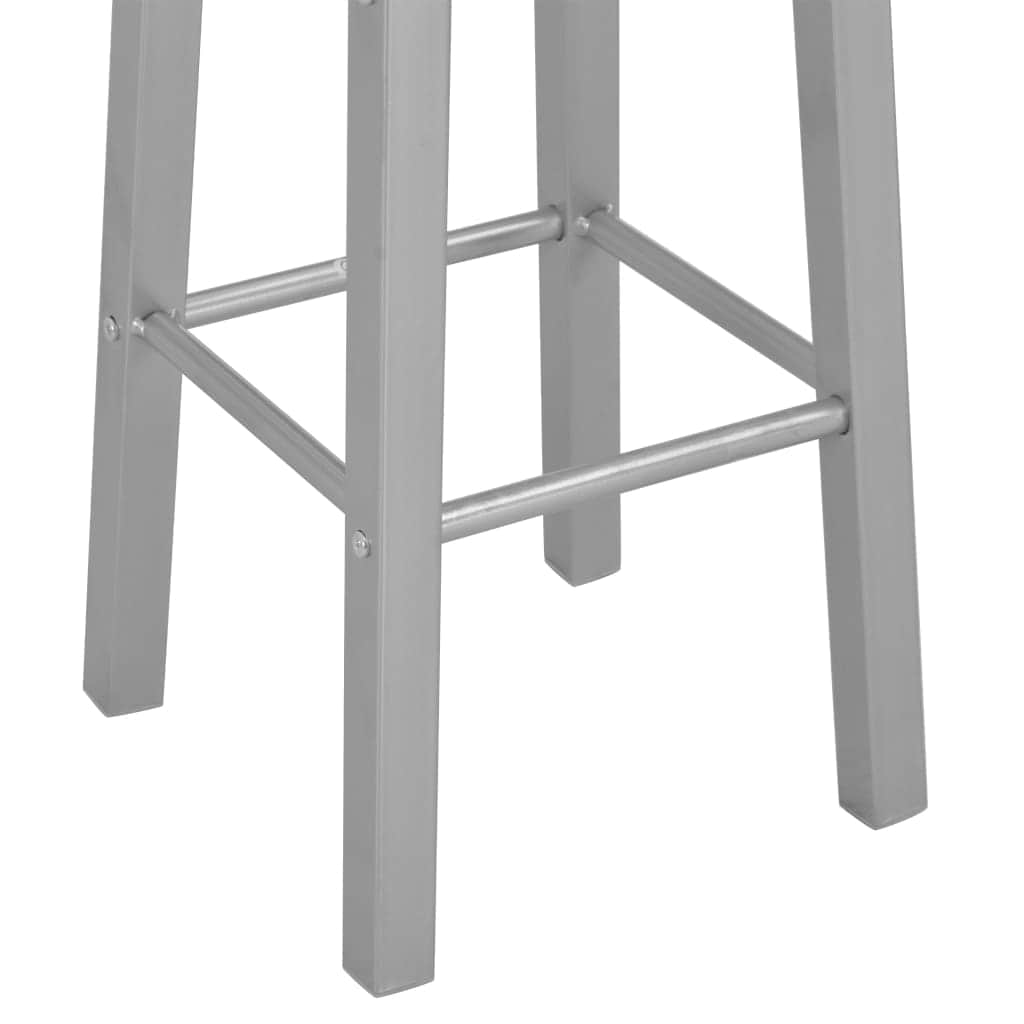 Bar Stools 2 pcs Silver