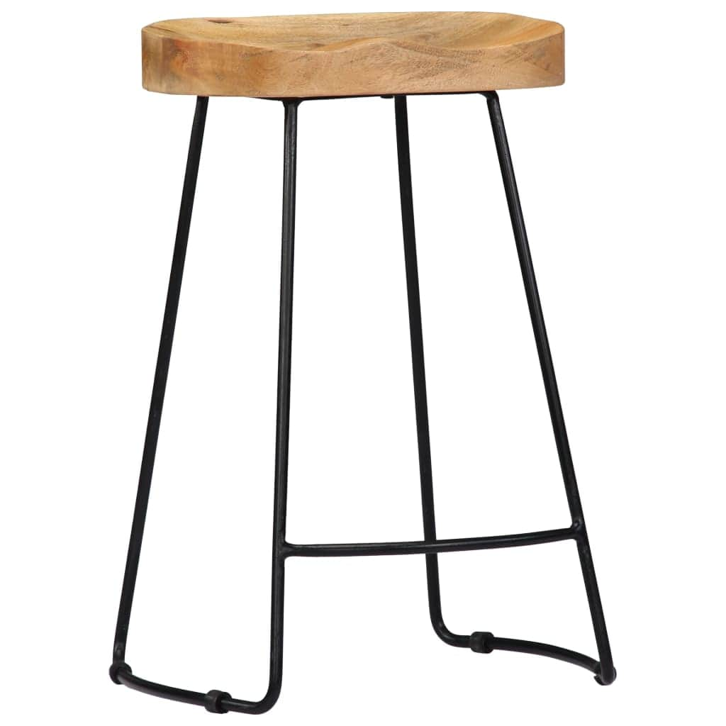 Bar Stools 2 Pcs Wood