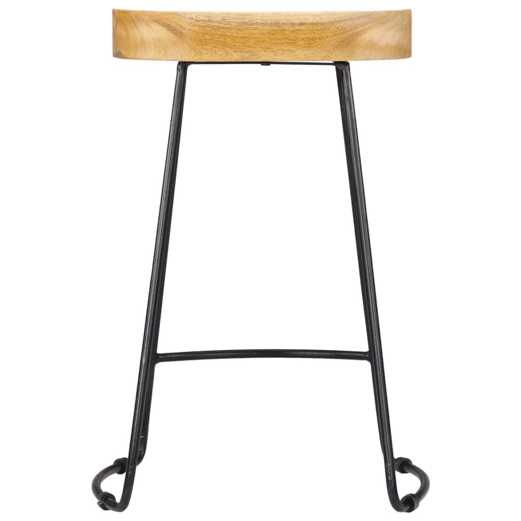 Bar Stools 2 Pcs Wood