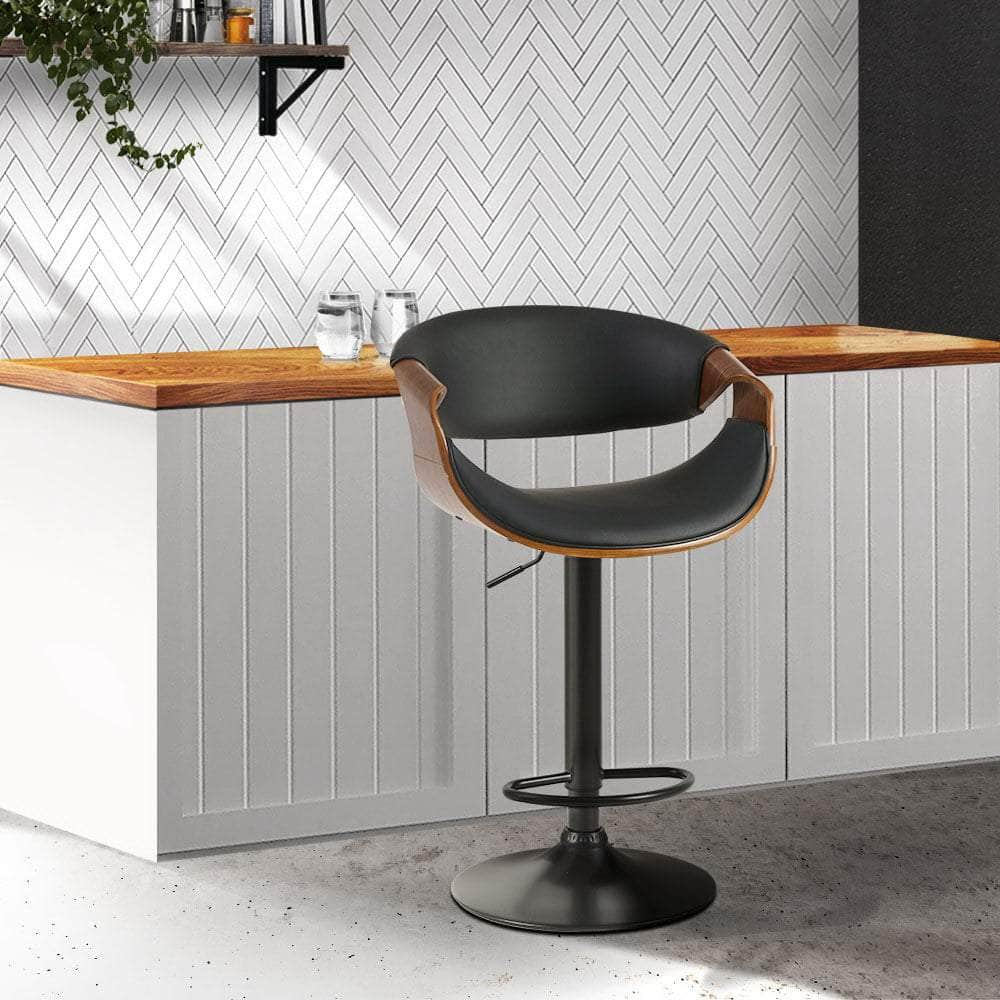 Bar Stools Gas Lift Leather w/Armrest