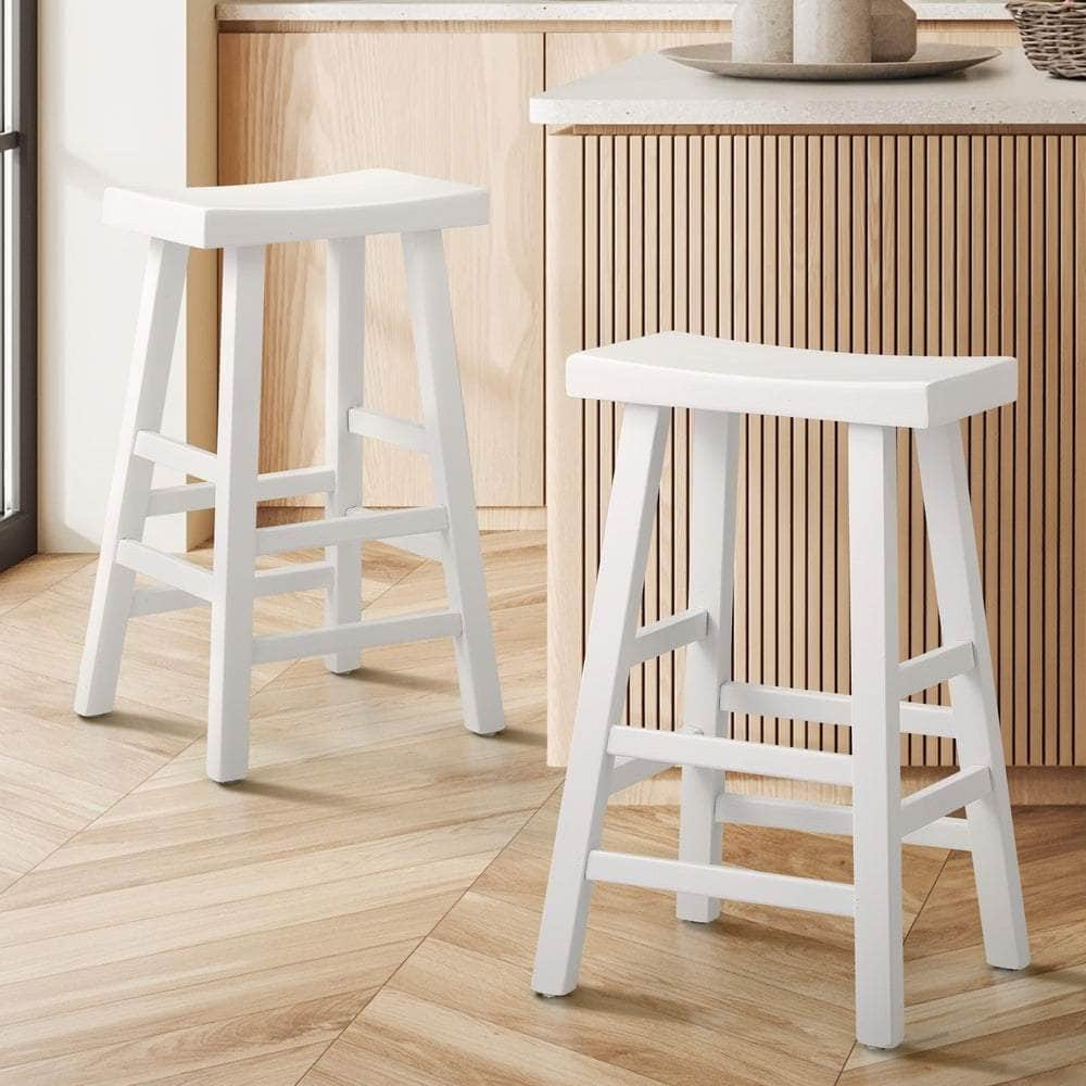 Bar Stools Kitchen Stool Wooden Counter Chairs White