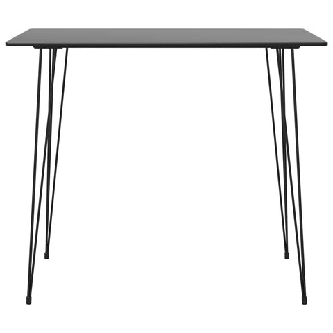 Bar Table Black Metal