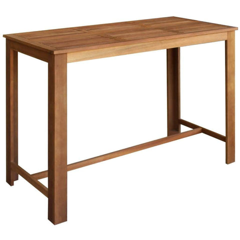 Bar Table Solid Acacia Wood