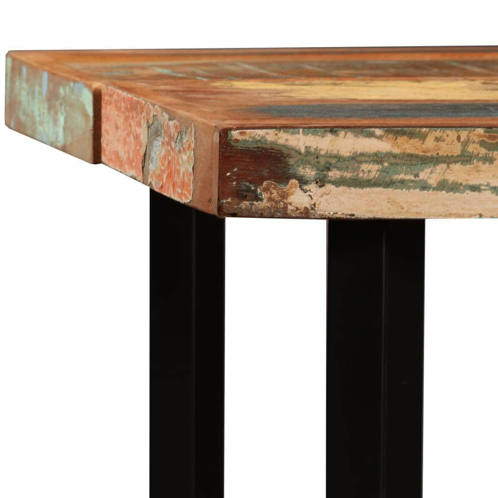 Bar Table Solid Reclaimed Wood and Steel