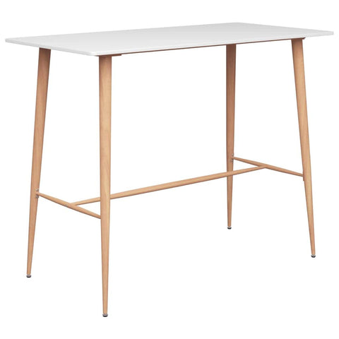 Bar Table White Metal