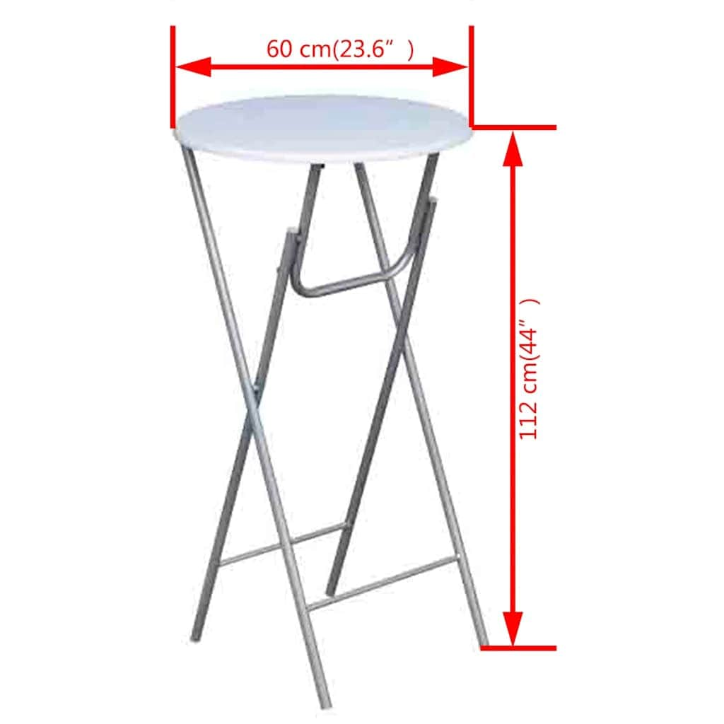 Bar Tables 4 Pcs With Mdf Tabletop White