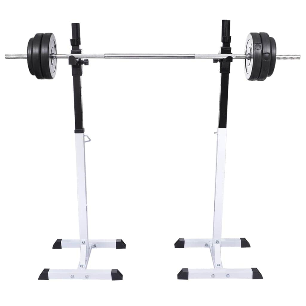 Barbell Squat Rack with Barbell and Dumbbell Set 30.5 kg