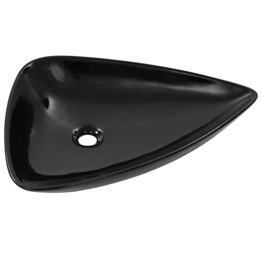 Basin Ceramic Black Triangle