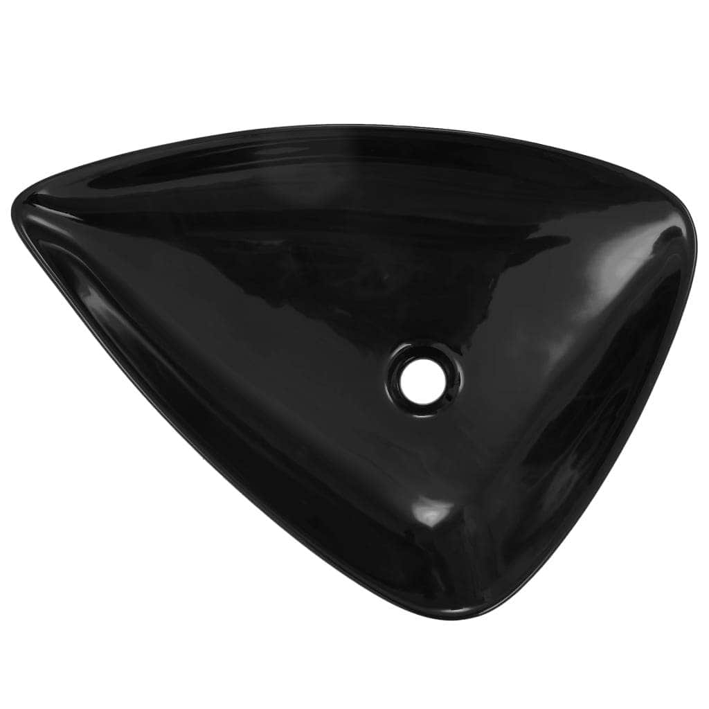 Basin Ceramic Black Triangle