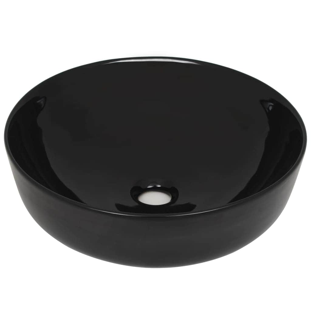 Basin Ceramic Round (Black)