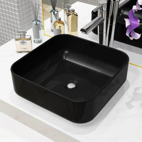 Basin Ceramic Square "Black"