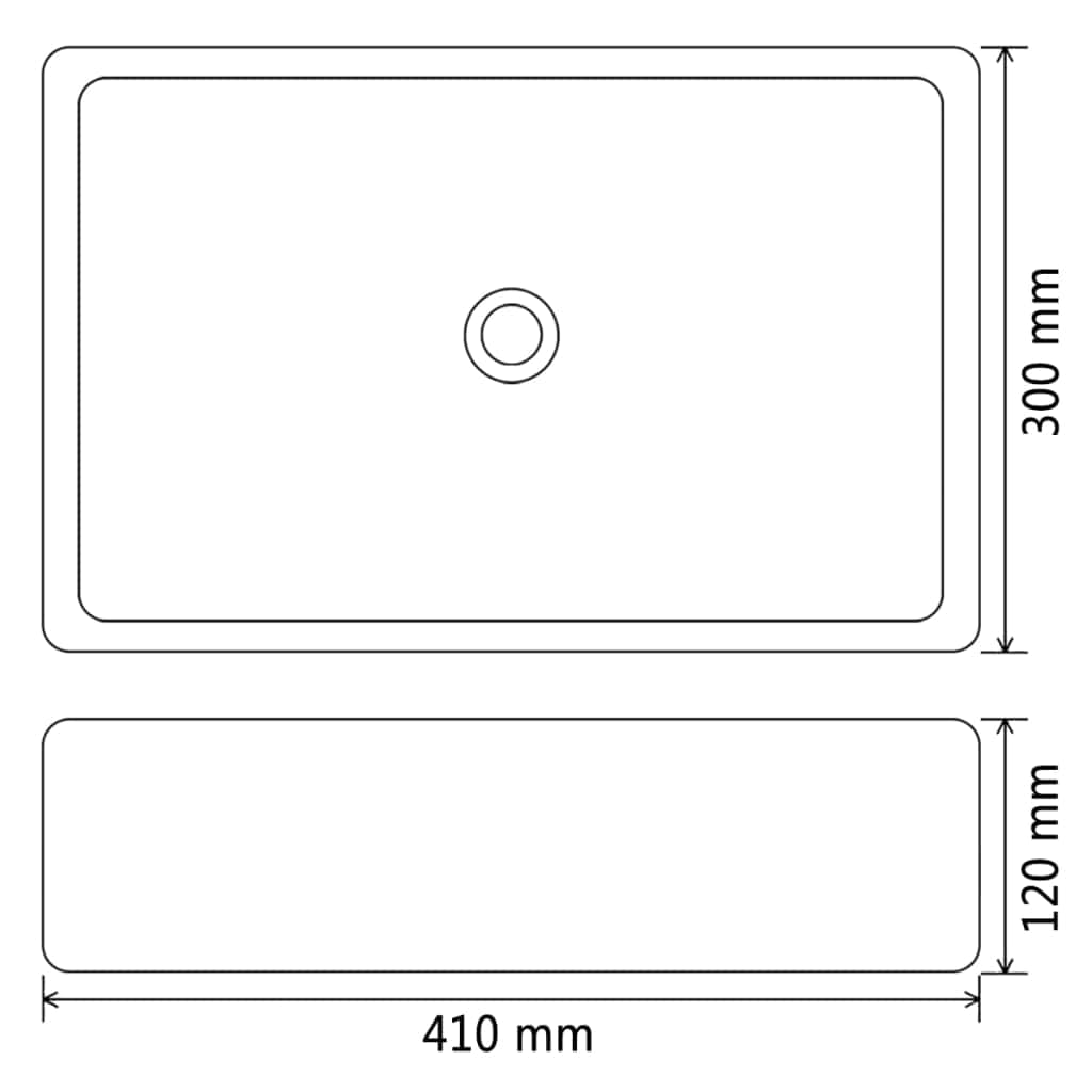 Basin Ceramic White