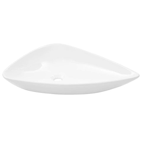 Basin Ceramic White Triangle