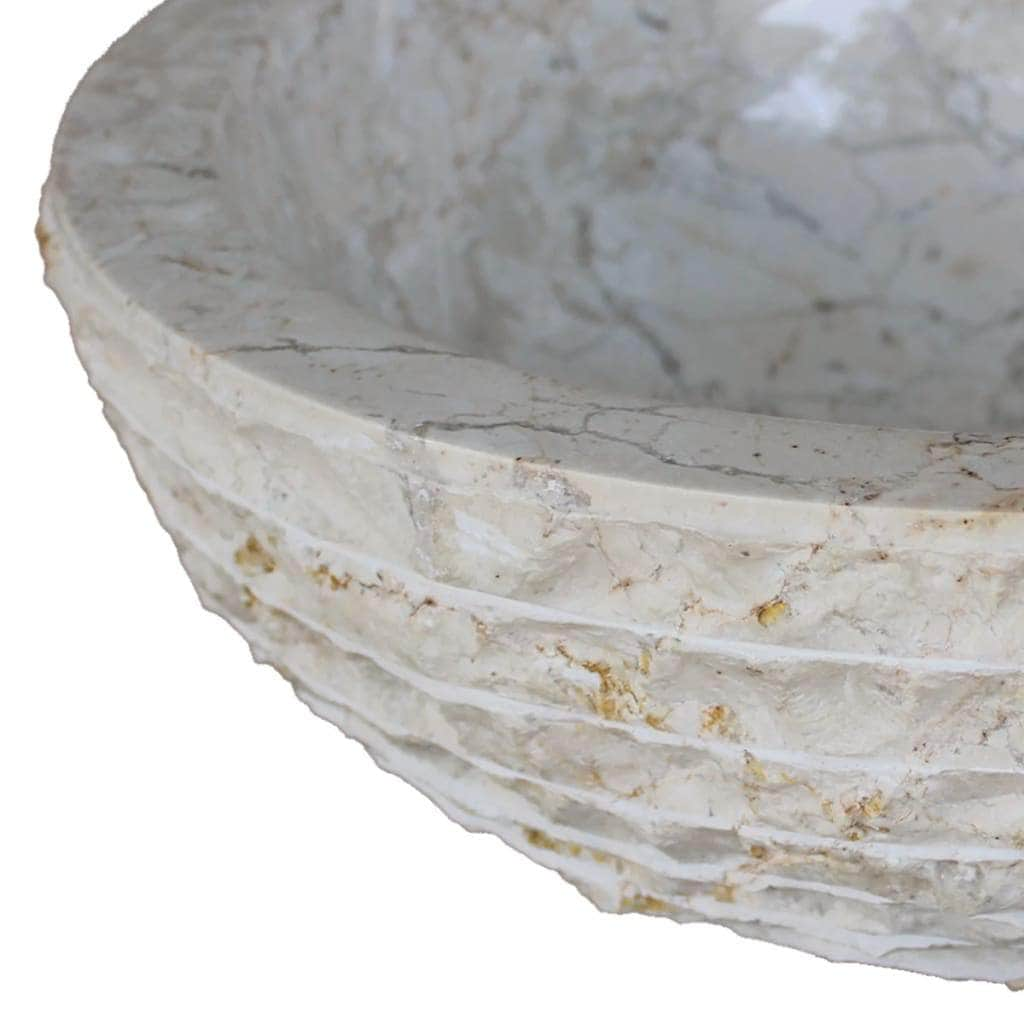 Basin Marble 40 cm Cream