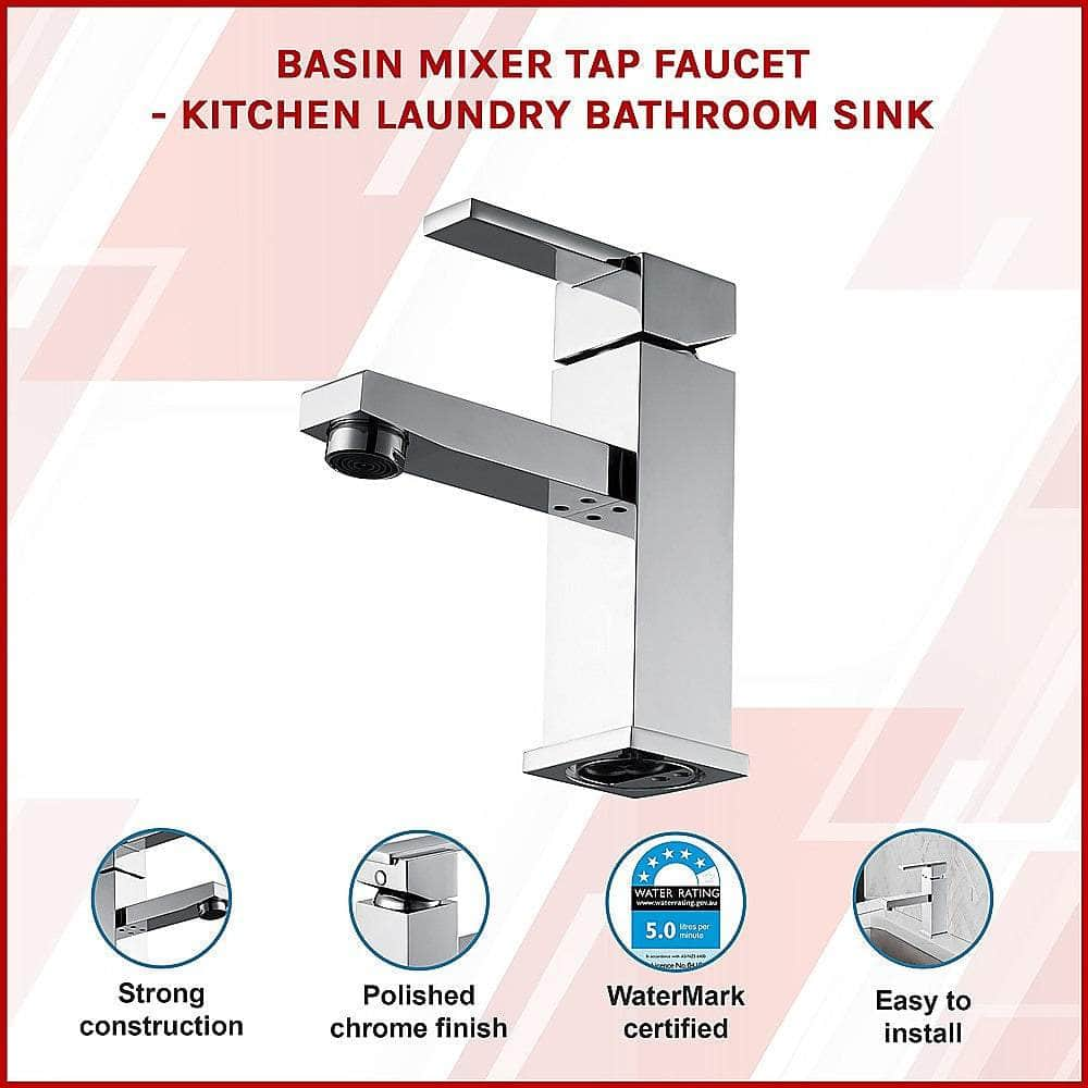 Basin Mixer Tap Faucet -Kitchen Laundry Bathroom Sink