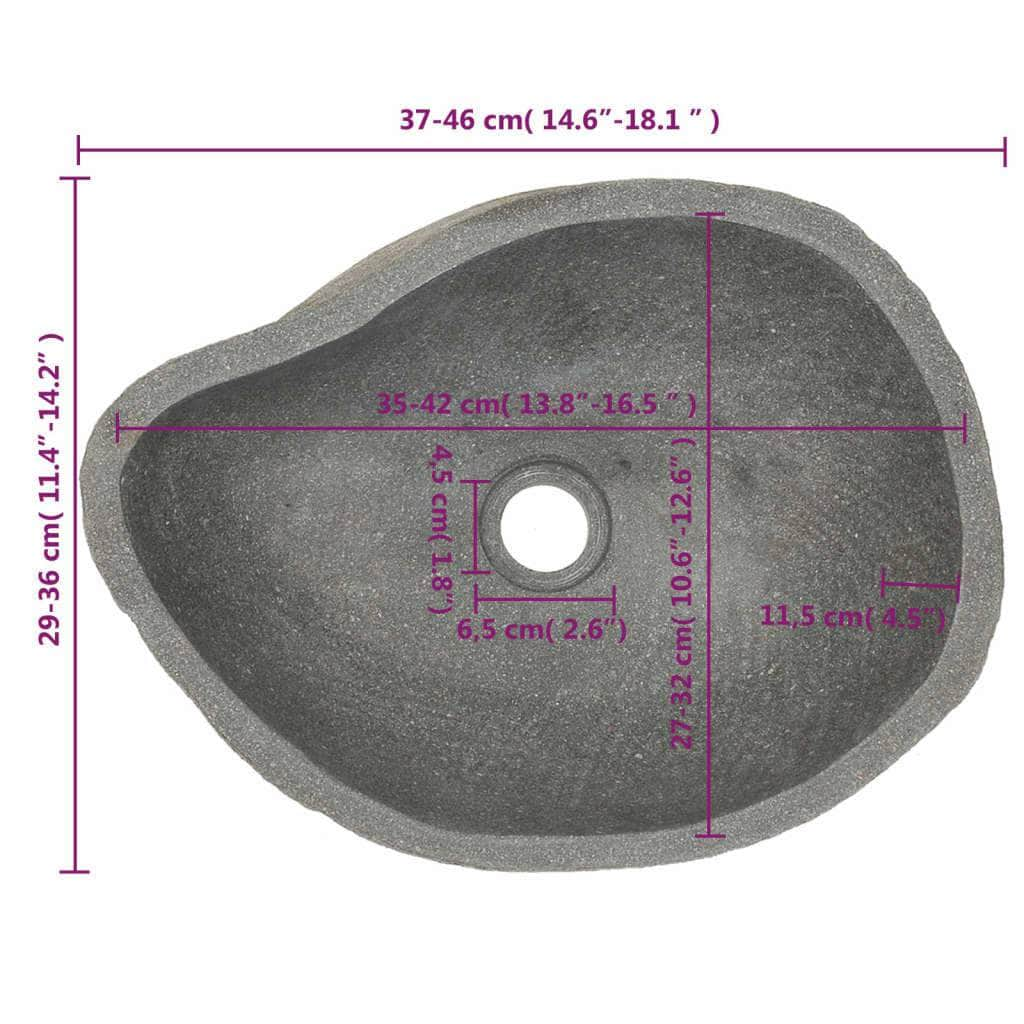 Basin River Stone Oval 38-45 cm