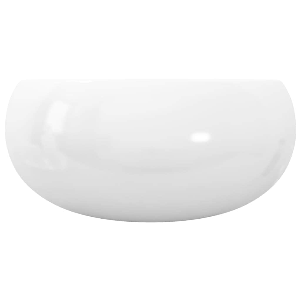 Basin Round Ceramic White S