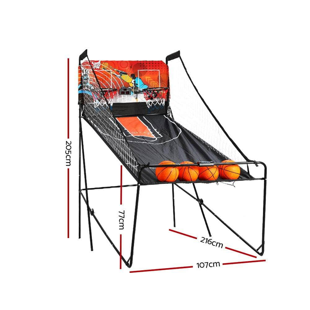 Basketball Arcade Game - Electronic Scorer, 8 Games, Double Shoot, Black