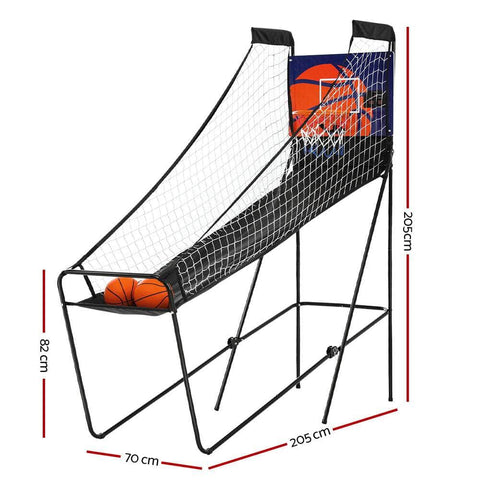 Basketball Arcade Game - Electronic Scorer, 8 Games, Double Shoot, Grey