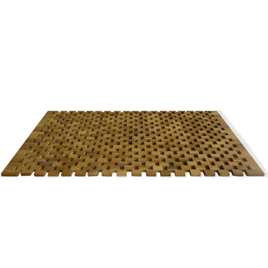 Bath Mat Acacia Wood Mosaic