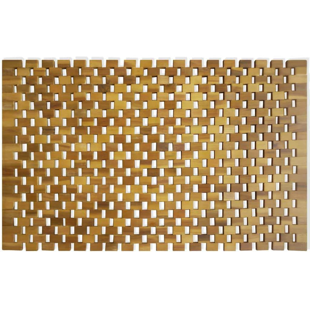 Bath Mat Acacia Wood Mosaic