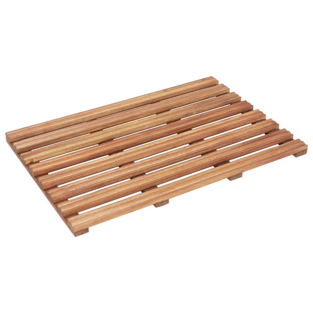 Bath Mats 2 pcs Solid Acacia Wood