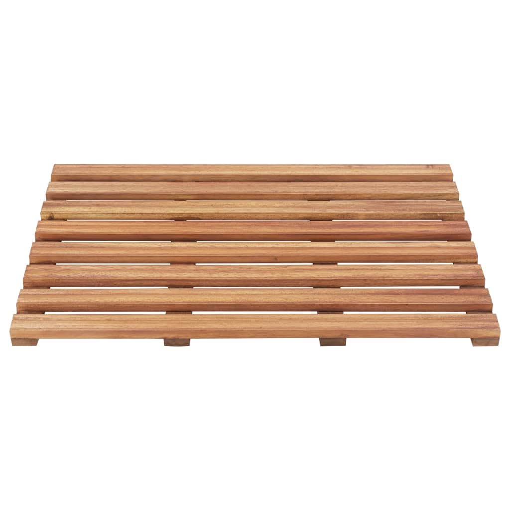 Bath Mats 2 pcs Solid Acacia Wood