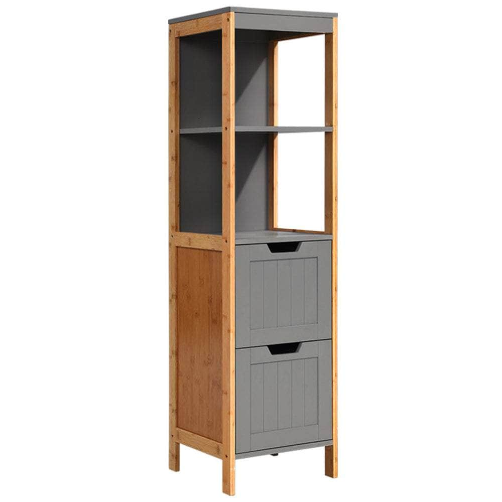 Bathroom Cabinet 115Cm Bamboo Shelf