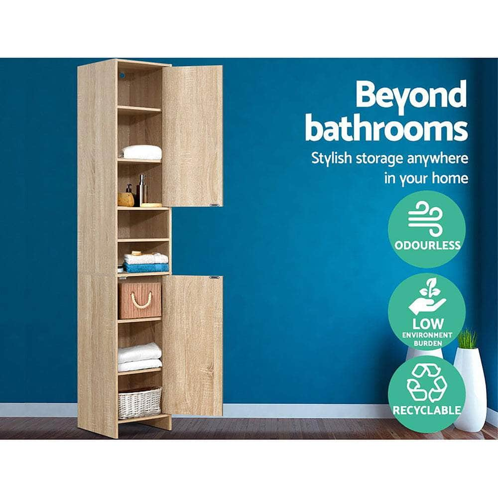 Bathroom Cabinet Storage 185cm Wooden