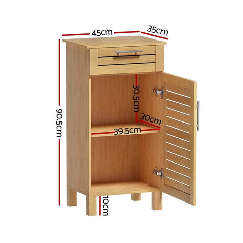 Bathroom Cabinet Storage 90Cm Wooden Jill